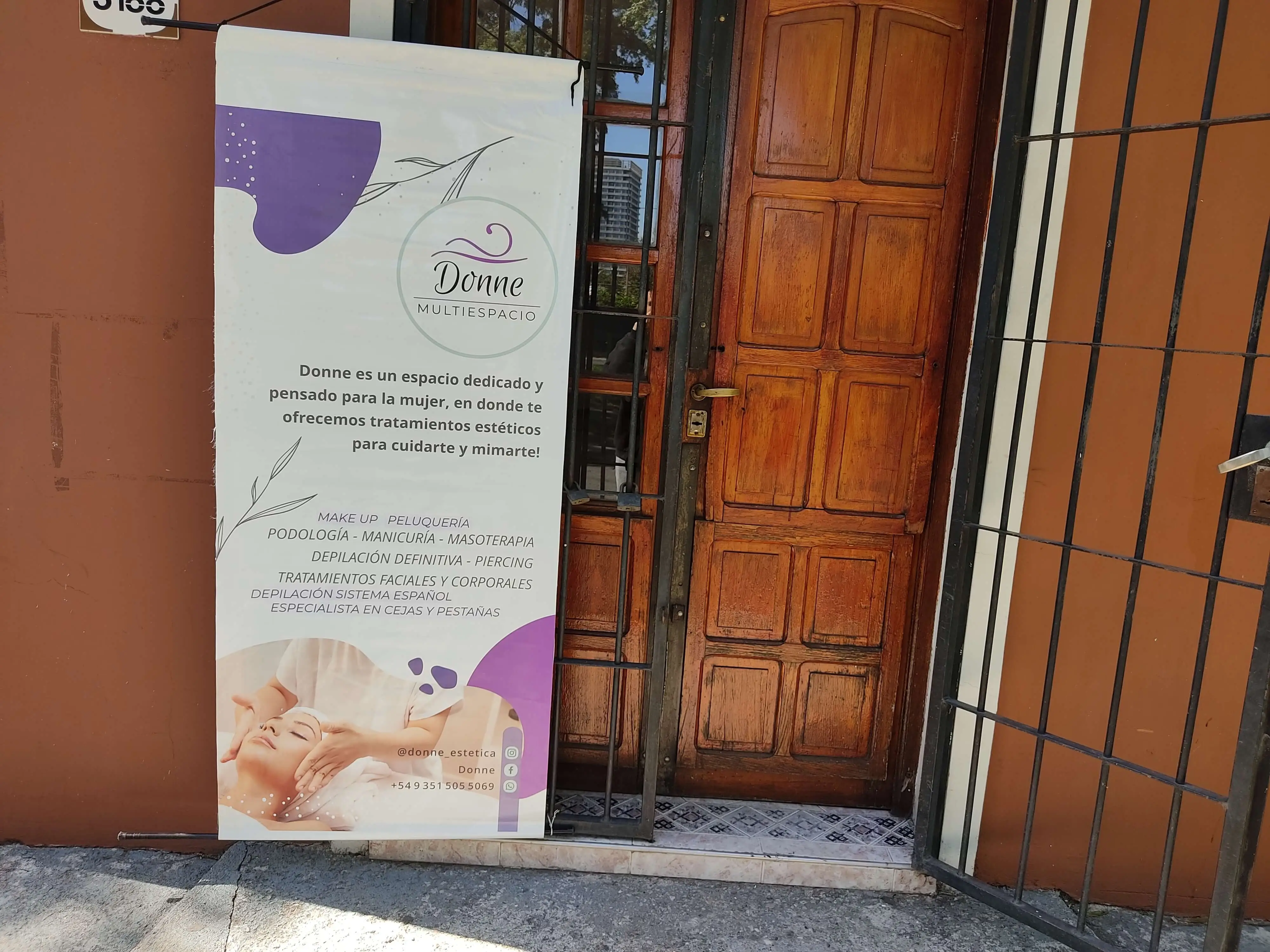 Entrada a la estética